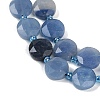 Dyed & Heated Natural Blue Aventurine Beads Strands G-C116-A57-01-4