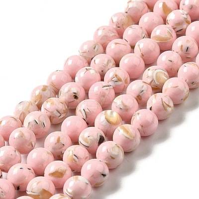 Synthetic Turquoise and Sea Shell Assembled Beads Strands X-G-D482-01C-06-1