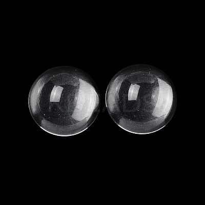 Transparent Half Round Glass Cabochons LS-X-GGLA-R027-20mm-1