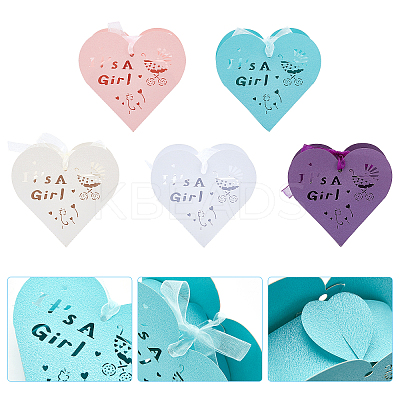 30Pcs 5 Colors Paper Candy Boxes CON-PH0002-32-1