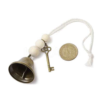Iron Bell Hanging Ornaments HJEW-JM02523-1
