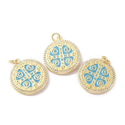 Rack Plating Brass Pendants KK-F852-26G-1