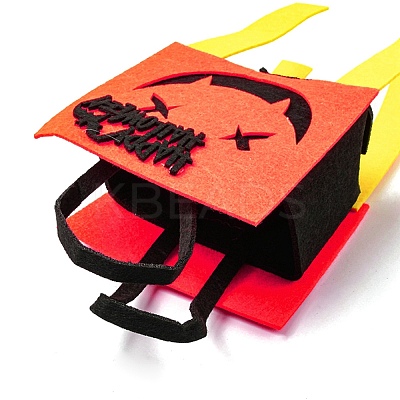 Devil Felt Halloween Candy Bags with Handles LS-HAWE-K001-01G-1