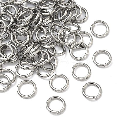 Tarnish Resistant 304 Stainless Steel Open Jump Rings X-STAS-E066-11-8mm-1