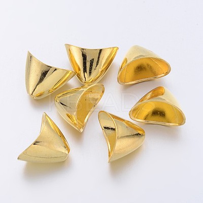Tibetan Style Alloy Triangle Apetalous Bead Cones LS-TIBE-5212-G-LF-1