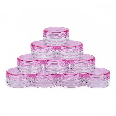 3G Plastic Empty Portable Facial Cream Jar X-MRMJ-WH0020-01B-1