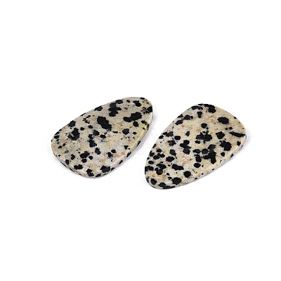 Natural Dalmatian Jasper Pendants G-Q601-38C-1
