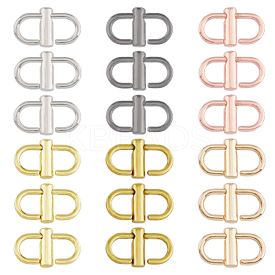 18Pcs 6 Colors Alloy Adjustable Buckles FIND-FH0008-36-1
