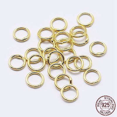 925 Sterling Silver Soldered Closed Jump Rings STER-F036-03G-0.6x5-1