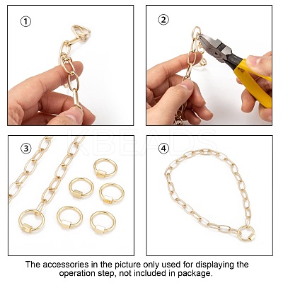 Brass Screw Carabiner Lock Charms KK-T047-06-1