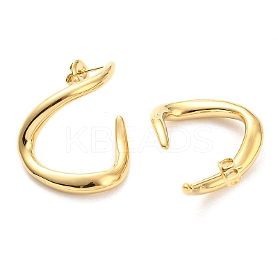 304 Stainless Steel Twist Stud Earrings EJEW-B023-14G-1