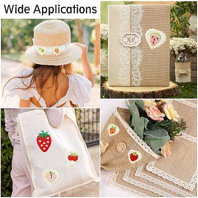 30Pcs 6 Styles Heart Computerized Embroidery Cloth Iron On/Sew On Patches DIY-CJ0003-17-1