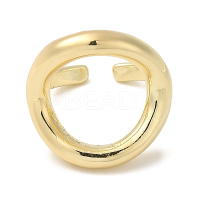 Brass Open Cuff Rings RJEW-Q778-51G-1