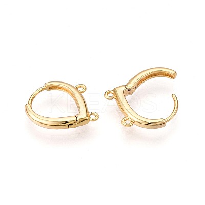 Brass Hoop Earring Finding KK-N261-64G-1