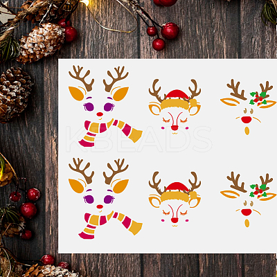 Plastic Hollow Out Drawing Painting Stencils Templates DIY-WH0396-863-1