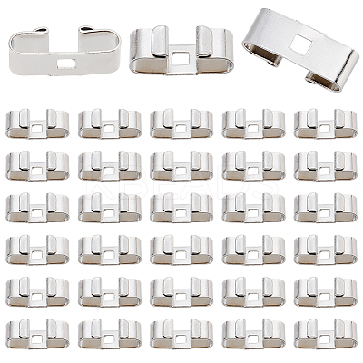 40Pcs Iron Bolo Tie Slides Clasp Accessories FIND-CL0002-29-1