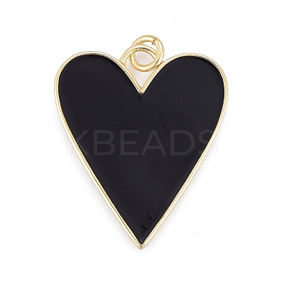 Brass Enamel Pendants X-KK-M205-13G-01-1