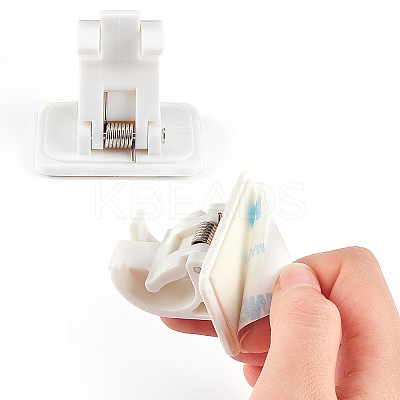 6 Sets Plastic Self Adhesive Curtain Rod Hanger FIND-GF0001-48-1