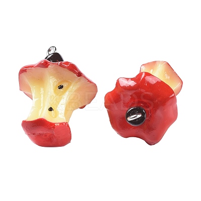 30Pcs 3 Style Resin Pendants RESI-LS0001-02P-1