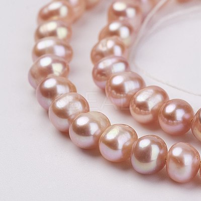 Natural Cultured Freshwater Pearl Beads Strands PEAR-D187-51-01-1