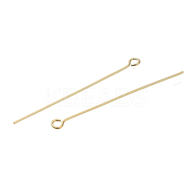 Brass Eye Pins KK-H502-02G-G-1