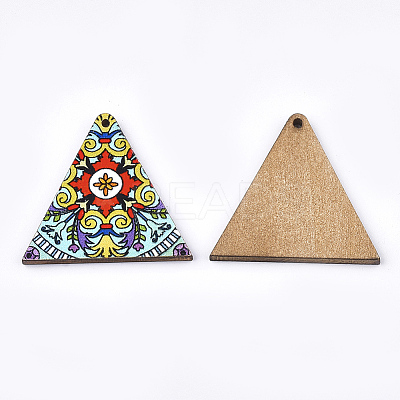 Printed Basswood Pendants X-WOOD-S045-013E-1
