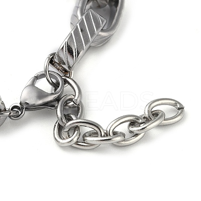 Non-Tarnish 304 Stainless Steel Box Chain Bracelet LS-STAS-Z055-06P-1