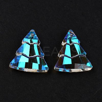 Glass Rhinestone Pendants RGLA-O002-A01-001PS-1