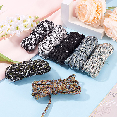 28M 7 Colors 7 Inner Cores Polyester & Spandex Cord Ropes RCP-TA0001-06-1
