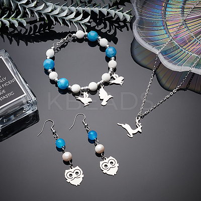 32Pcs 16 Style 201 Stainless Steel Pendants STAS-UN0024-41-1