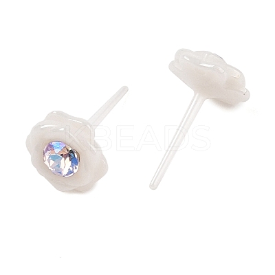 Hypoallergenic Bioceramics Zirconia Ceramic Stud Earrings EJEW-C111-10B-1