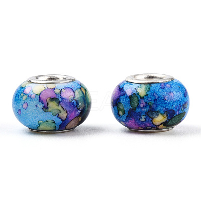 Opaque Resin European Beads RPDL-T003-09I-1