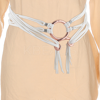 Polyester Chain Belts for Women Ladies Dress AJEW-WH20018-51B-1