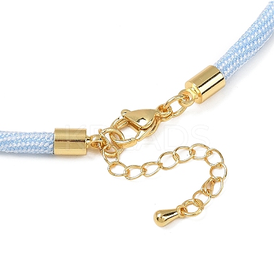 4MM Round Nylon Cotton Cord Necklaces Making NJEW-C106-02G-14-1