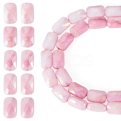 1Strand Anti-Tarnish Electroplate Glass Beads Strands GLAA-TA0003-99A-1