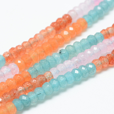 Natural White Jade Bead Strands X-G-R343-2x4-34-1