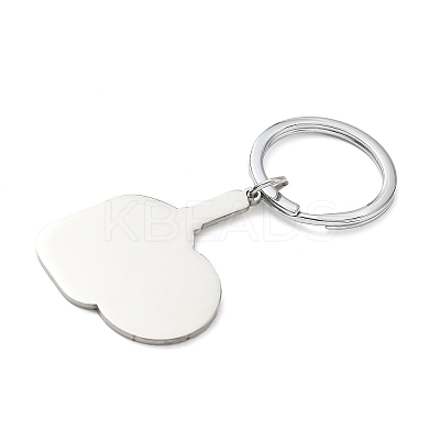 Printed 201 Stainless Steel Paddle Keychains KEYC-H021-01P-1
