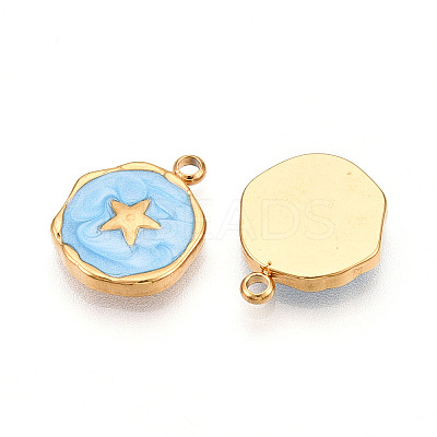 304 Stainless Steel Pendants STAS-N108-04B-G-1