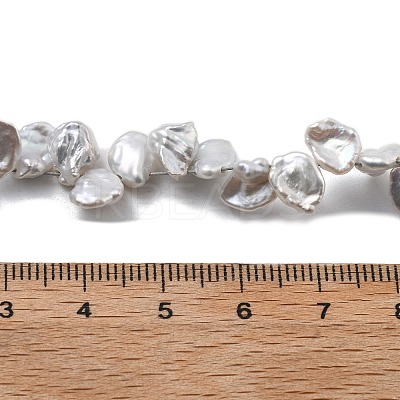Natural Baroque Keshi Pearl Beads Strands PEAR-P064-06D-04A-1