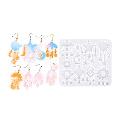 Earrings Pendants DIY Silicone Mold DIY-Q033-07B-1