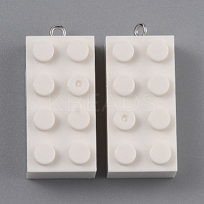 Opaque Acrylic Pendants MACR-B0001-02O-1