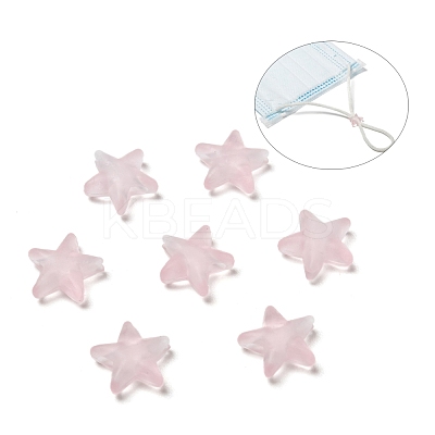 Star PVC Plastic Cord Lock for Mouth Cover KY-D013-02G-1