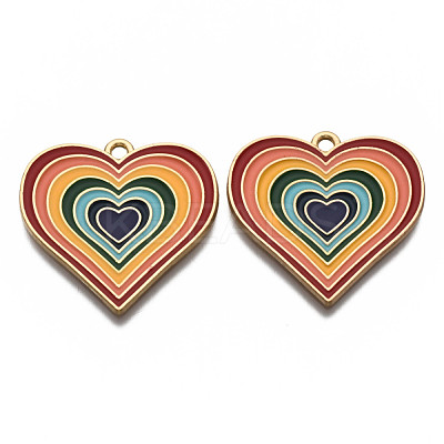 Alloy Enamel Pendants ENAM-T011-110A-NR-1