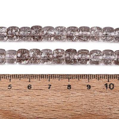 Crackle Transparent Glass Beads Strands GLAA-N069-03A-02-1