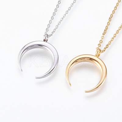 304 Stainless Steel Pendant  Necklaces NJEW-P224-16-1