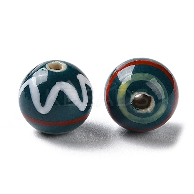 Handmade Porcelain Beads PORC-G011-07-1