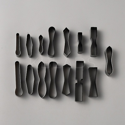 15Pcs High Carbon Steel Cutting Template Set DIY-WH0569-35-1