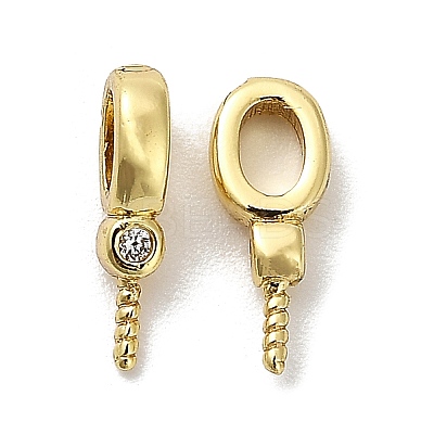 Brass Micro Pave Cubic Zirconia Cup Pearl Peg Bails Pin Pendants KK-S397-01A-1