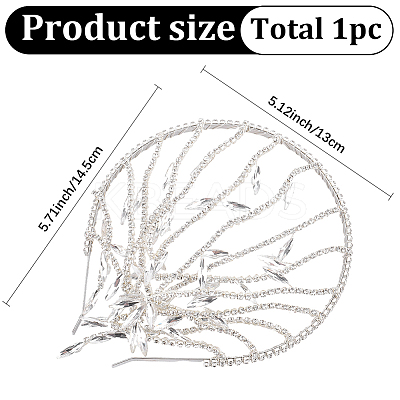 Rhinestone Hair Bands for Women Girls AJEW-WH20033-105-1