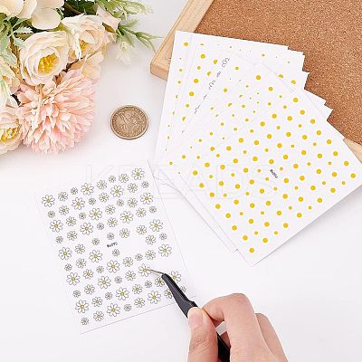 10 Sheets 5 Style PET Nail Art Stickers MRMJ-OC0003-08-1